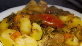 vegetables and-beef tajine